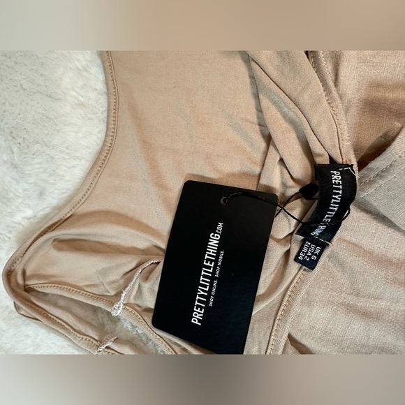 Pretty Little things women’s size 2 tan stone basic maxi dress New NWT - Picture 8 of 10